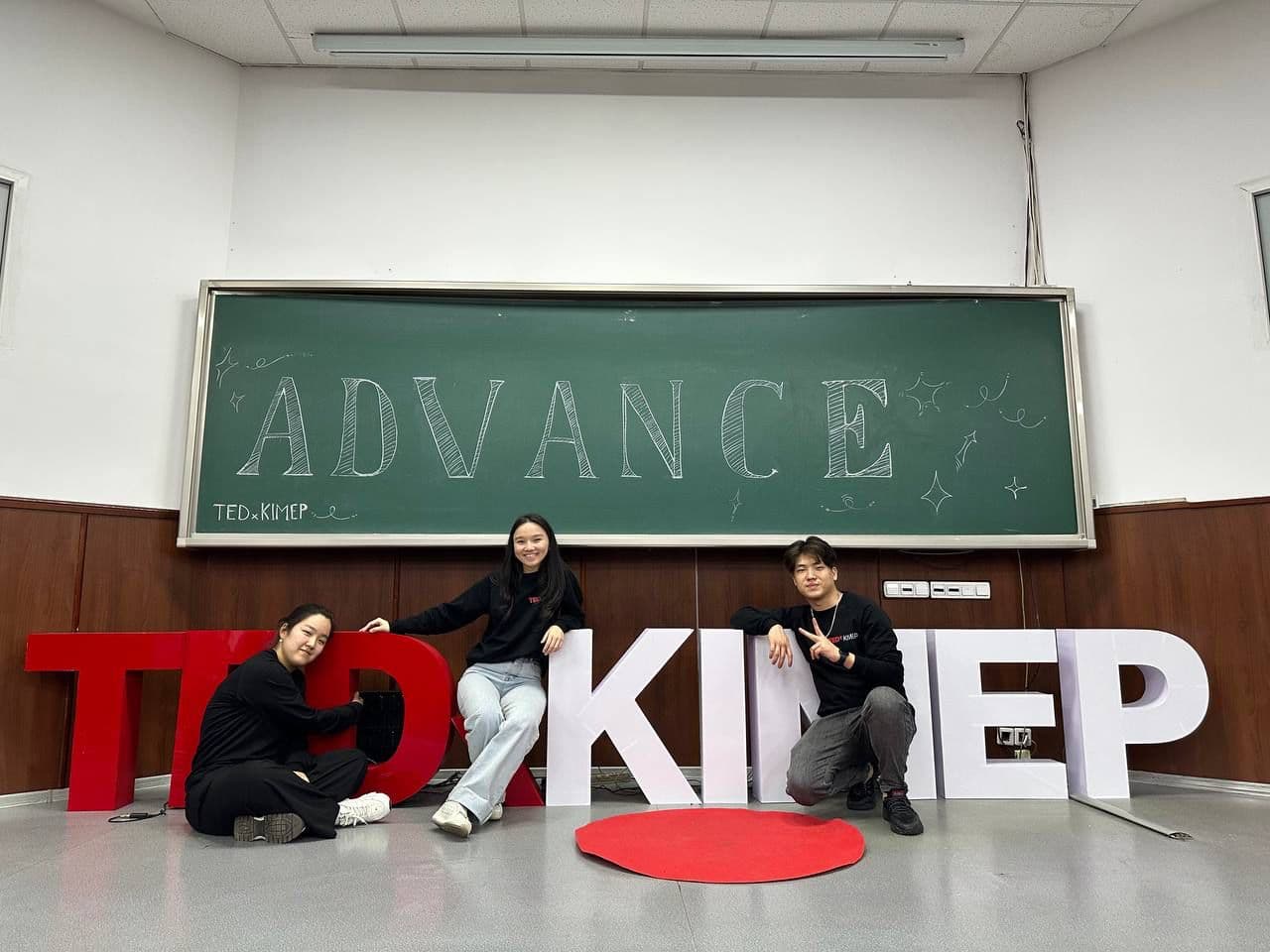 TEDxKIMEP team on stage